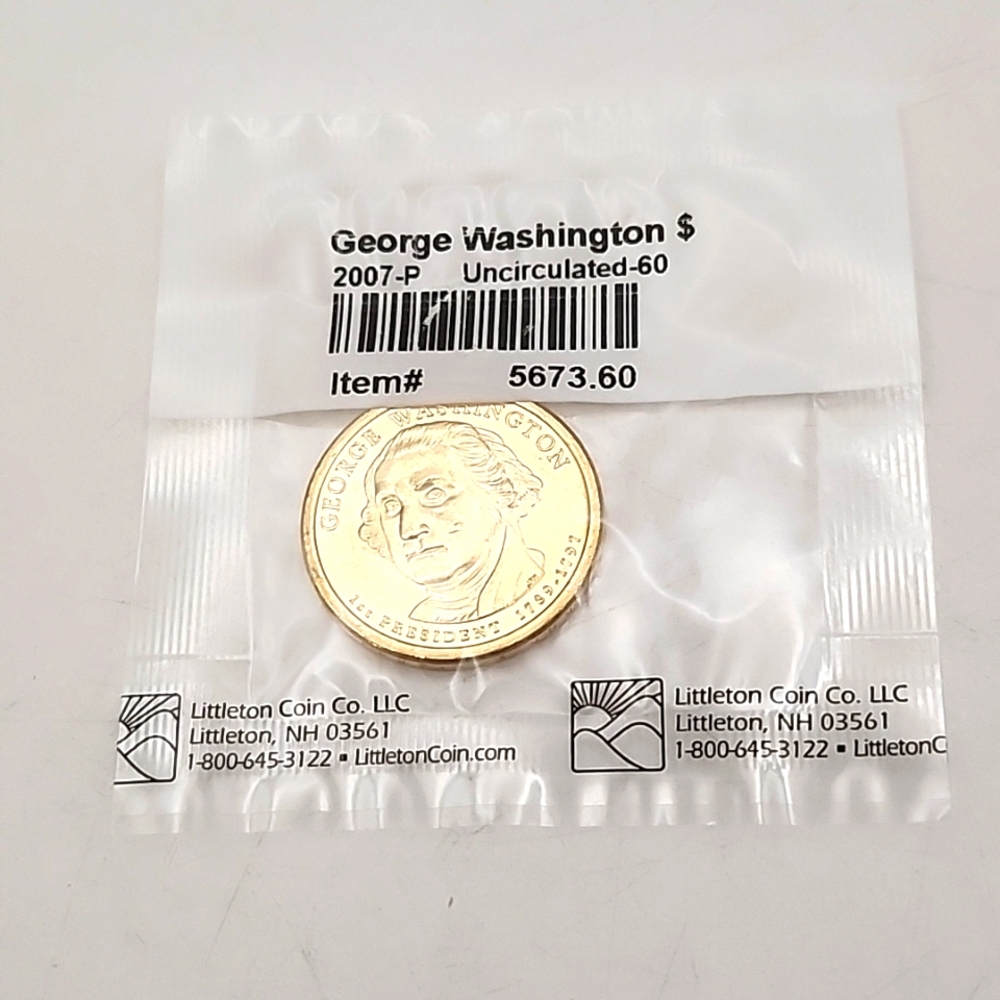 2007 P George Washington Dollar Uncirculated 60 NWT